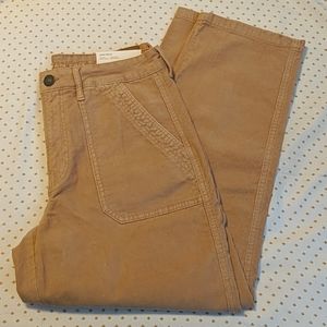 AEO high rise courderoy mom jeans